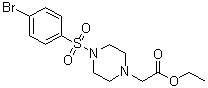 4-[(4-Bromophenyl)sulfonyl]-1-piperazineacetic acid ethyl ester molecular structure (CAS 1022353-79-2)