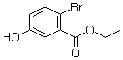 2-Bromo-5-hydroxybenzoic acid ethyl ester molecular structure (CAS 102297-71-2)