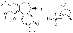 (+)-N-Deacetylcolchicine d-camphorsulfonate molecular structure (CAS 102419-97-6)
