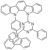 11-[4-(9H-Carbazol-9-yl)phenyl]-12-(4,6-diphenyl-1,3,5-triazin-2-yl)-11,12-dihydro-indolo[2,3-a]carbazole molecular structure (CAS 1024598-02-4)
