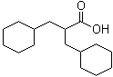 alpha-(Cyclohexylmethyl)cyclohexanepropanoic acid molecular structure (CAS 102617-49-2)