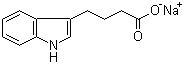 Sodium 3-indolebutyrate molecular structure (CAS 10265-70-0)