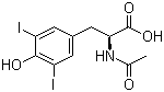 N-Acetyl-3,5-diiodo-L-tyrosine molecular structure (CAS 1027-28-7)