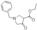 Ethyl 1-benzyl-4-pyrrolidone-3-carboxylate molecular structure (CAS 1027-35-6)