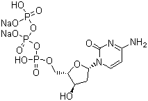 2'-Deoxycytidine-5'-triphosphoric acid disodium salt molecular structure (CAS 102783-51-7)