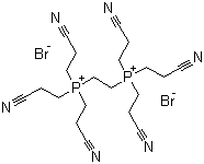 Ethylenebis[tris(2-cyanoethyl)phosphonium] dibromide molecular structure (CAS 10310-38-0)