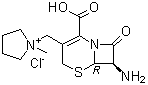 1-[[(6R,7R)-7-Amino-2-carboxy-8-oxo-5-thia-1-azabicyclo[4.2.0]oct-2-en-3-yl]methyl]-1-methylpyrrolidinium chloride molecular structure (CAS 103121-85-3)