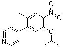 结构式 CAS# 1032903-62-0, 4-(5-异丙氧基-2-甲基-4-硝基苯基)吡啶