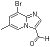 8-Bromo-6-methylimidazo[1,2-a]pyridine-3-carbaldehyde molecular structure (CAS 1033202-08-2)