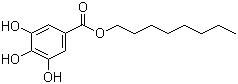 Octyl gallate molecular structure (CAS 1034-01-1)