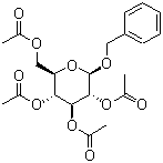 Phenylmethyl beta-D-glucopyranoside 2,3,4,6-tetraacetate molecular structure (CAS 10343-13-2)