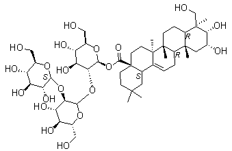 Polygalasaponin B molecular structure (CAS 103444-92-4)