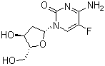 2'-脱氧-5-氟胞苷分子结构 (CAS 10356-76-0)