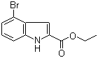 4-Bromo-1H-indole-2-carboxylic acid ethyl ester molecular structure (CAS 103858-52-2)