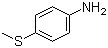结构式 CAS# 104-96-1, 4-氨基茴香硫醚; 对氨基茴香硫醚; 4-(甲基硫代)苯胺