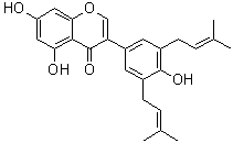 3',5'-Diprenylgenistein molecular structure (CAS 104055-80-3)