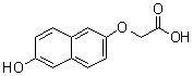 2-[(6-羟基-2-萘基)氧基]乙酸分子结构 (CAS 10441-36-8)