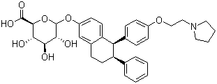 Lasofoxifene D-glucuronide molecular structure (CAS 1048953-95-2)