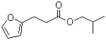 structure of CAS# 105-01-1, Isobutyl furfurylacetate;Isobutyl furylpropionate; Isobutyl furan-2-propionate; Isobutyl 3-(2-furyl)propanoate