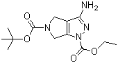 structure of CAS# 1053656-67-9, 5-tert-Butyl 1-ethyl 3-amino-3a,4,6,6a-tetrahydropyrrolo[3,4-c]pyrazole-1,5-dicarboxylate;3-Amino-3a,4,6,6a-tetrahydropyrrolo[3,4-c]pyrazole-1,5-dicarboxylic acid 5-tert-butyl 1-ethyl ester