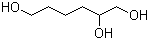 structure of CAS# 106-69-4, 1,2,6-Hexanetriol;1,2,6-Trihydroxyhexane