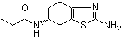 结构式 CAS# 106006-84-2, (6S)-2-氨基-6-丙酰氨基四氢苯并噻唑