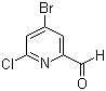 4-Bromo-6-chloro-2-pyridinecarboxaldehyde molecular structure (CAS 1060811-63-3)