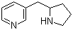 结构式 CAS# 106366-28-3, 3-(2-吡咯烷甲基)吡啶