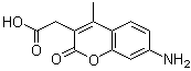 7-Amino-4-methylcoumarin-3-acetic acid molecular structure (CAS 106562-32-7)