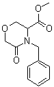 5-Oxo-4-(phenylmethyl)-3-morpholinecarboxylic acid methyl ester molecular structure (CAS 106910-81-0)
