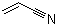 structure of CAS# 107-13-1, Acrylonitrile;2-Propenenitrile; Cyanoethylene