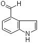 Indole-4-carboxaldehyde molecular structure (CAS 1074-86-8)