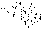 structure of CAS# 107438-79-9, Ginkgolide J;7beta-Hydroxyginkgolide A