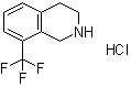 structure of CAS# 1074764-70-7, 8-Trifluoromethyl-1,2,3,4-tetrahydroisoquinoline hydrochloride