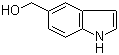 结构式 CAS# 1075-25-8, 吲哚-5-甲醇