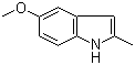 5-Methoxy-2-methyl-1H-indole molecular structure (CAS 1076-74-0)