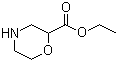 吗啉-2-羧酸乙酯分子结构 (CAS 107904-06-3)