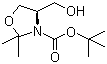 (R)-3-Boc-2,2-Dimethyl-4-hydroxymethyloxazolidine molecular structure (CAS 108149-63-9)