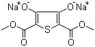 3,4-Dihydroxy-2,5-thiophenedicarboxylic acid dimethyl ester disodium salt molecular structure (CAS 108199-25-3)