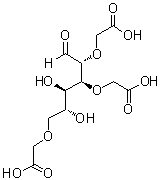 2,3,6-Tris-O-(carboxymethyl)-D-glucose molecular structure (CAS 108844-55-9)