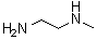 structure of CAS# 109-81-9, N-Methylethylenediamine;1-Methylethylenediamine; 2-(Methylamino)ethanamine; 2-(Methylamino)ethylamine; N-Methyl-1,2-diaminoethane; N-Methyl-1,2-ethanediamine; N-Methyl-1,2-ethylenediamine