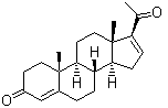 structure of CAS# 1096-38-4, 16-Dehydroprogesterone;4,16-Pregnadiene-3,20-dione