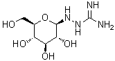 2-beta-D-Glucopyranosylhydrazinecarboximidamide molecular structure (CAS 109853-82-9)
