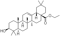 齐墩果酸乙酯分子结构 (CAS 110700-49-7)