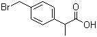 2-(4-溴甲基苯基)丙酸分子结构 (CAS 111128-12-2)