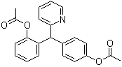 结构式 CAS# 111664-35-8, 2,4'-(2-吡啶亚甲基)二苯酚二乙酸酯