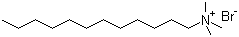 Dodecyl trimethyl ammonium bromide molecular structure (CAS 1119-94-4)