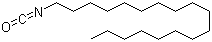 Octadecyl isocyanate molecular structure (CAS 112-96-9)