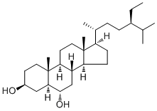 豆甾烷-3,6-二醇分子结构 (CAS 112244-29-8)