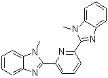 2,6-二(1-甲基苯并咪唑-2-基)吡啶分子结构 (CAS 112362-30-8)